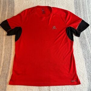 Salomon Men's Red and Black Shirt